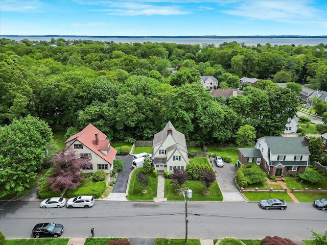 21 Chester Pl, New Rochelle, NY 10801 - aerial perspective of suburban area featuring a nearby body of water