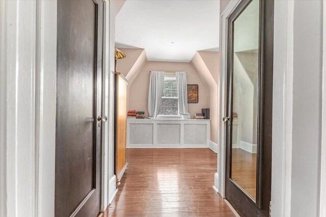 21 Chester Pl, New Rochelle, NY 10801 - bonus room featuring hardwood / wood-style flooring, baseboards, and vaulted ceiling