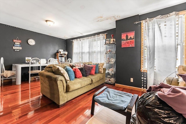 977 E 179th St, Bronx, NY 10460 - living room with wood finished floors