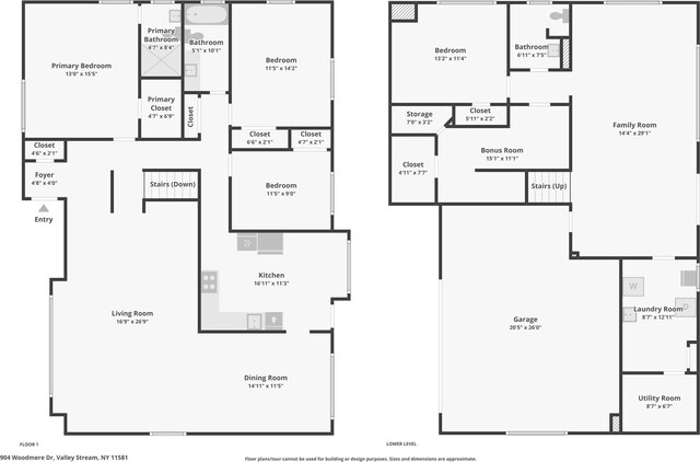 904 Woodmere Dr, North Woodmere, NY 11581 - room layout