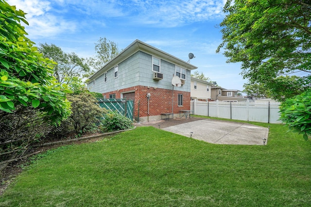 47-04 167th St, Flushing, NY 11358 - rear view of property featuring a patio area, brick siding, and cooling unit