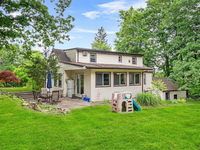 1 Fair Acres Rd, Nyack, NY 10960 - back of house featuring a lawn and a patio