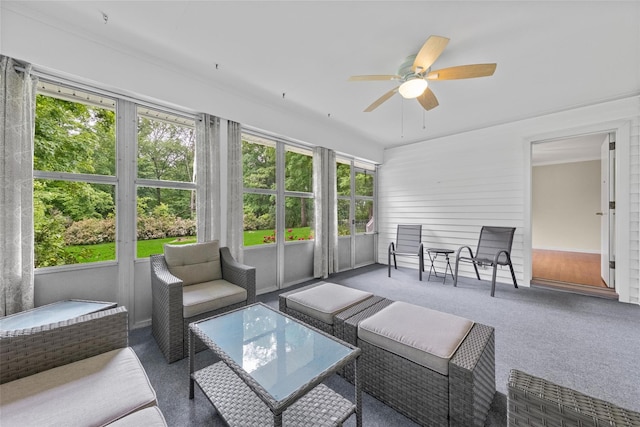 38 Degarmo Hills Rd, Wappingers Falls, NY 12590 - sunroom / solarium featuring healthy amount of natural light and a ceiling fan