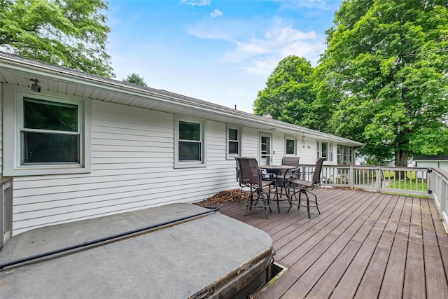 38 Degarmo Hills Rd, Wappingers Falls, NY 12590 - wooden deck featuring outdoor dining space
