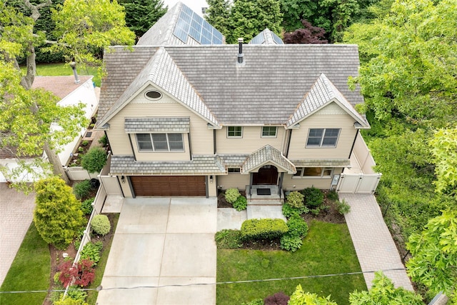 22 Commonwealth Ave, Massapequa, NY 11758 - view of front facade featuring a garage, a gate, and concrete driveway
