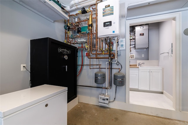 22 Commonwealth Ave, Massapequa, NY 11758 - utility room with tankless water heater