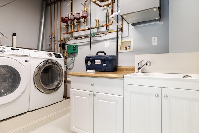 22 Commonwealth Ave, Massapequa, NY 11758 - washroom featuring cabinet space and washer and dryer