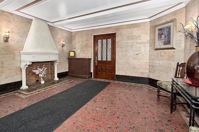 151 Centre Ave Unit 5D, New Rochelle, NY 10805 - lobby featuring ornamental molding