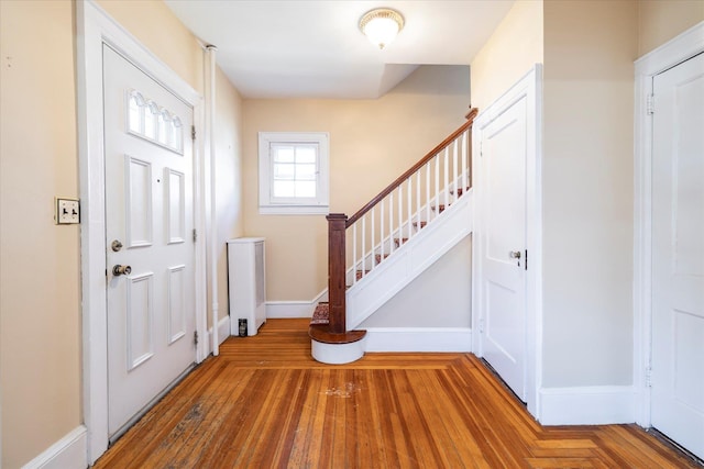 81 Liberty Ave, Rockville Centre, NY 11570 - entrance foyer with stairs and baseboards