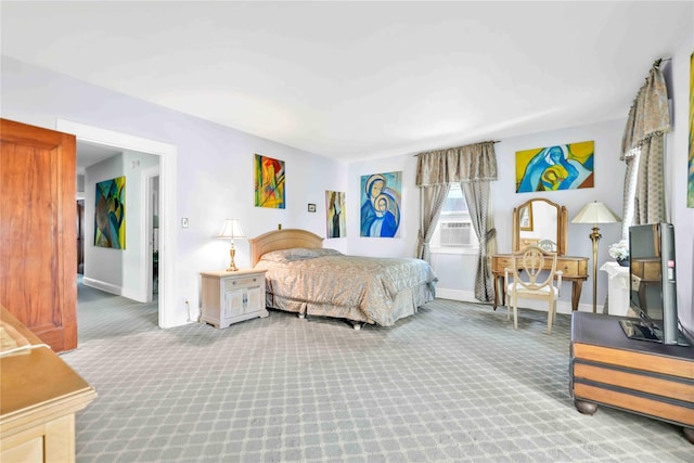 95 Malba Dr Unit 1, Malba, NY 11357 - carpeted bedroom featuring baseboards and cooling unit