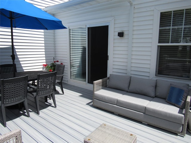 44 Vanderburgh Rd, Poughquag, NY 12570 - deck featuring outdoor lounge area and outdoor dining area
