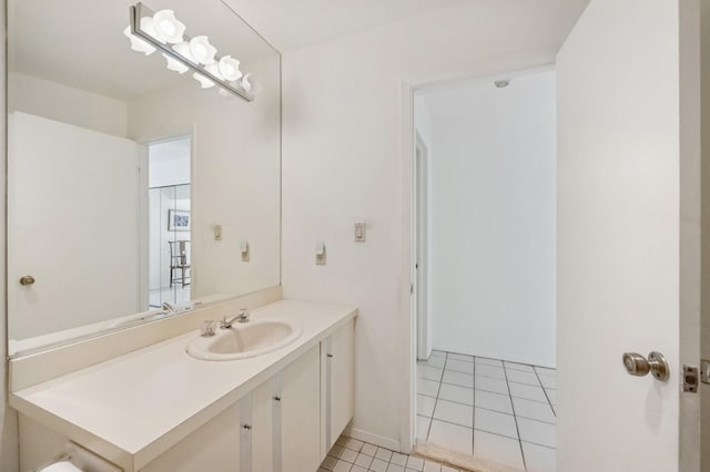 15 Augusta Ln, Manhasset, NY 11030 - bathroom featuring vanity and tile patterned flooring