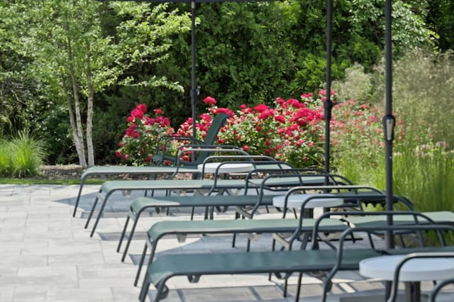 15 Augusta Ln, Manhasset, NY 11030 - view of home's community with a patio
