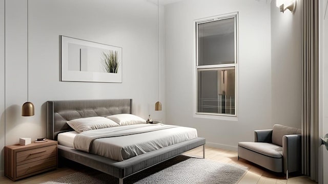 2448 Webb Ave, Bronx, NY 10468 - bedroom featuring baseboards and light wood finished floors