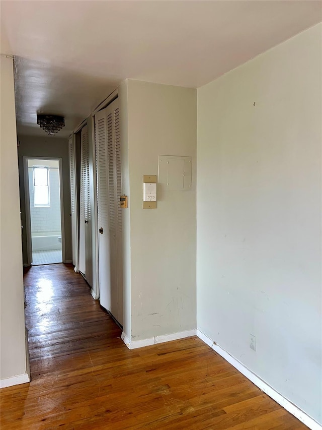 415 Gramatan Ave Unit 5D, Mount Vernon, NY 10552 - hallway featuring wood finished floors and baseboards