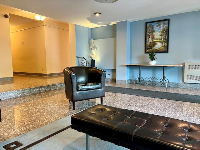 415 Gramatan Ave Unit 5D, Mount Vernon, NY 10552 - sitting room featuring speckled floor