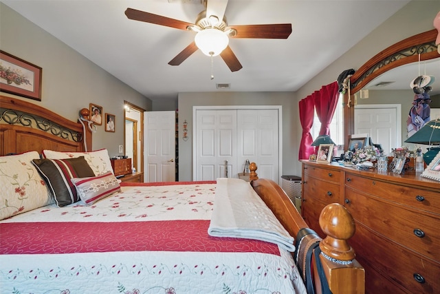 23 Waldron Dr, Stony Point, NY 10980 - bedroom with a closet and ceiling fan