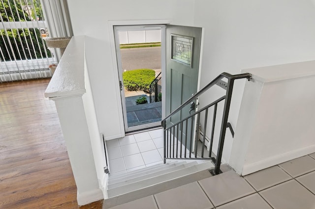 360 Robyn Pl, East Meadow, NY 11554 - entryway with wood finished floors and baseboards
