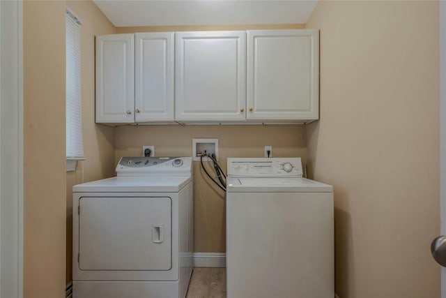 32 Robinhood Ln, East Setauket, NY 11733 - washroom with cabinet space and washing machine and dryer