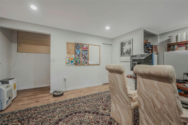 32 Robinhood Ln, East Setauket, NY 11733 - office with wood finished floors, baseboards, and recessed lighting
