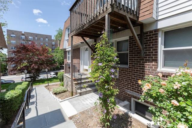 380 N Broadway Unit D4, Yonkers, NY 10701 - property entrance featuring brick siding