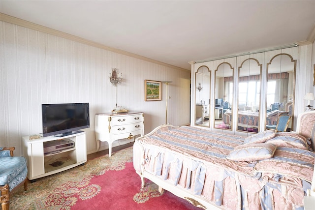 110-11 Queens Blvd Unit 27G, Forest Hills, NY 11375 - bedroom with ornamental molding