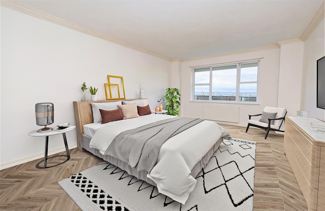 110-11 Queens Blvd Unit 27G, Forest Hills, NY 11375 - bedroom with ornamental molding