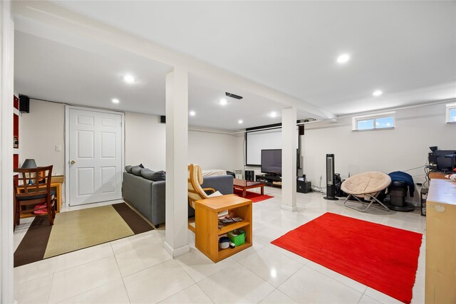222-47 Garland Dr, Bayside, NY 11364 - living area with recessed lighting