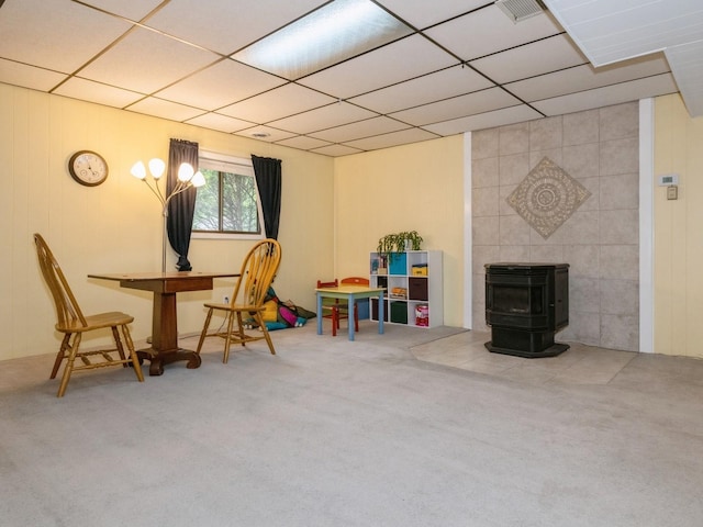 29 Sachson Pl, Wappingers Falls, NY 12590 - interior space featuring a wood stove
