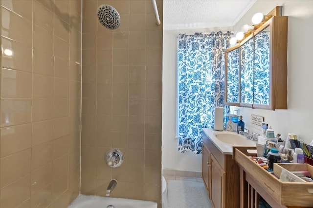 102 Broadway, Dobbs Ferry, NY 10522 - bathroom with vanity,  shower combination, and crown molding