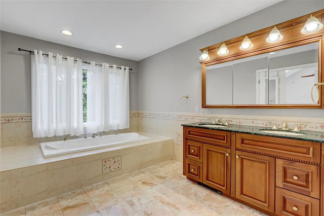23 Knox Ave, Stony Brook, NY 11790 - full bath with double vanity and a garden tub