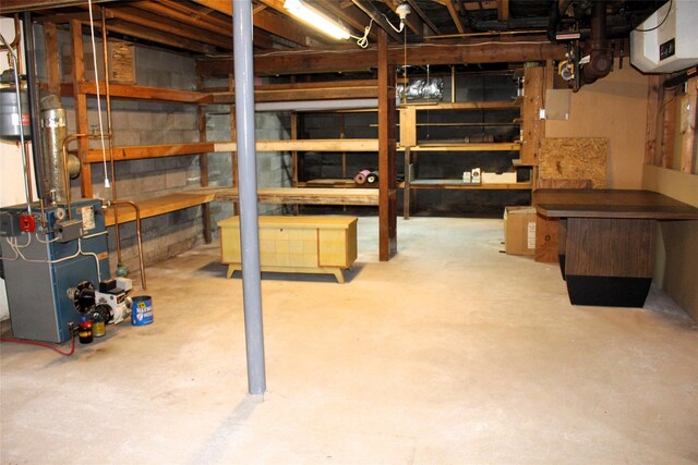 113 Pine Neck Ave, East Patchogue, NY 11772 - unfinished basement with a heating unit