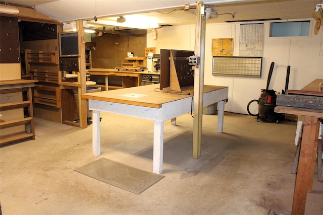 113 Pine Neck Ave, East Patchogue, NY 11772 - unfinished basement with a workshop area