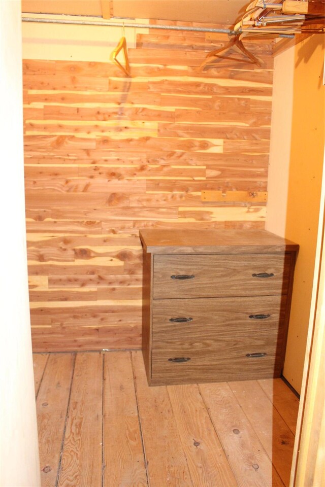 113 Pine Neck Ave, East Patchogue, NY 11772 - spacious closet featuring hardwood / wood-style floors