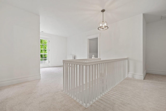 158 Loring Ave, Pelham, NY 10803 - hall with carpet floors, baseboards, and an upstairs landing