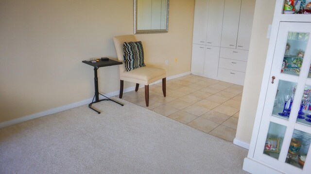200 High Point Dr Unit 302, Hartsdale, NY 10530 - living area with light colored carpet, baseboards, and light tile patterned floors