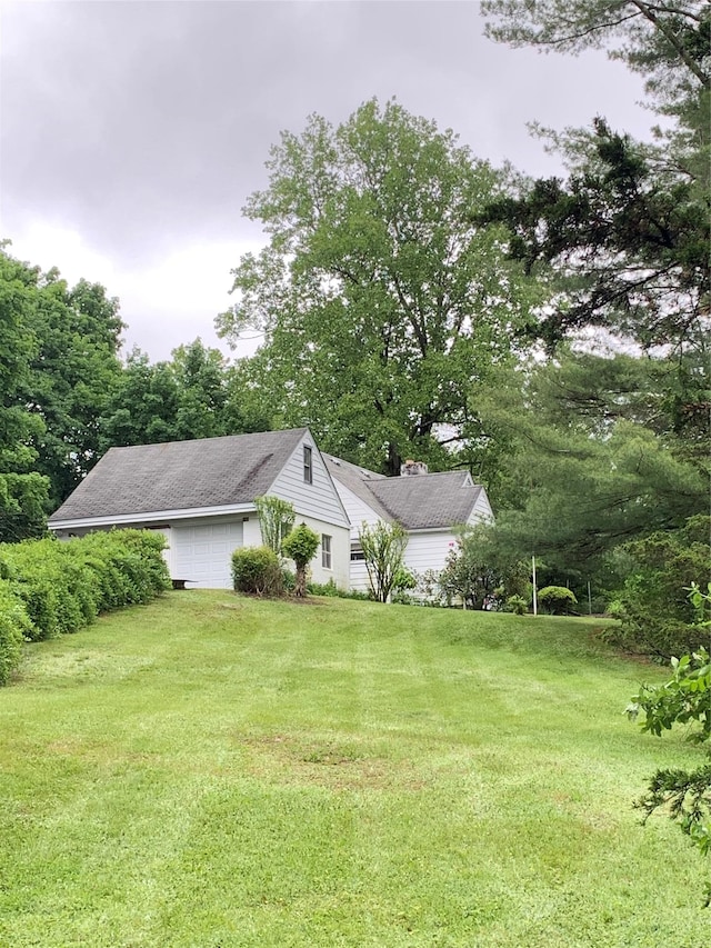 48 Sedgewick Rd, Poughkeepsie, NY 12603 - view of grassy yard with a garage