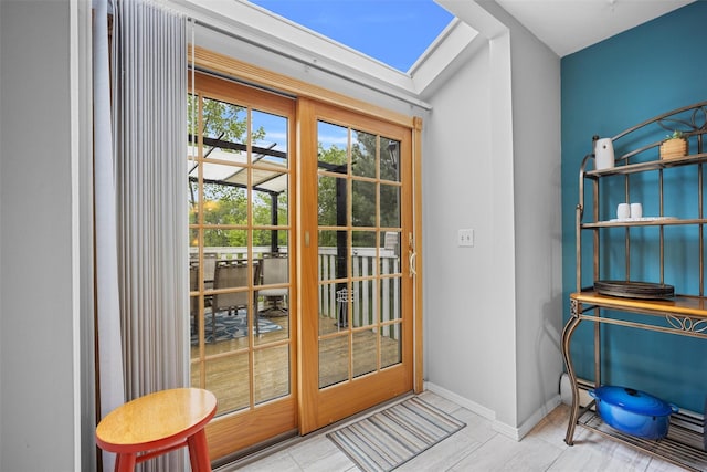 7 Pilgrim Ln, Washingtonville, NY 10992 - doorway to outside featuring baseboards