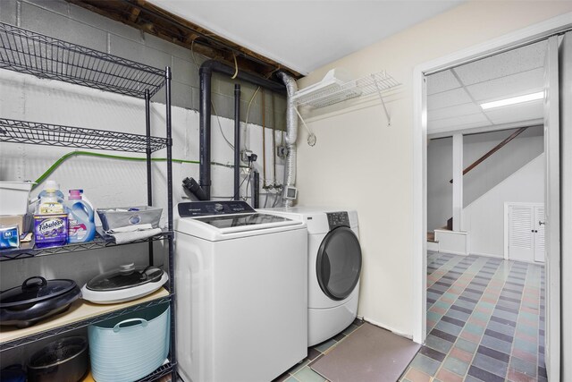 7 Pilgrim Ln, Washingtonville, NY 10992 - laundry area with washer and clothes dryer