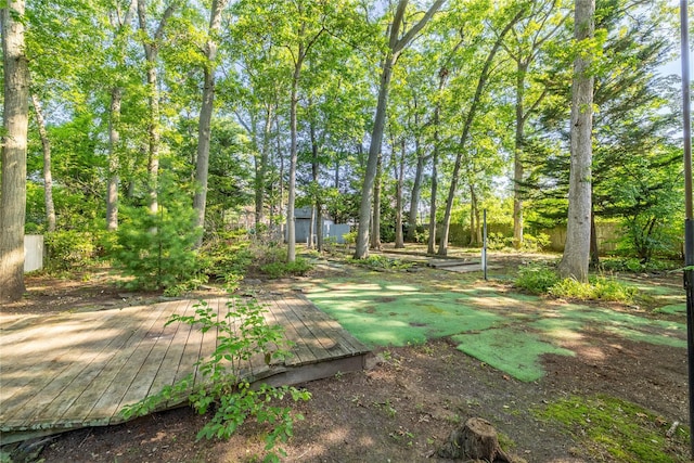 810 Tooker Ave, West Babylon, NY 11704 - view of yard featuring a wooden deck