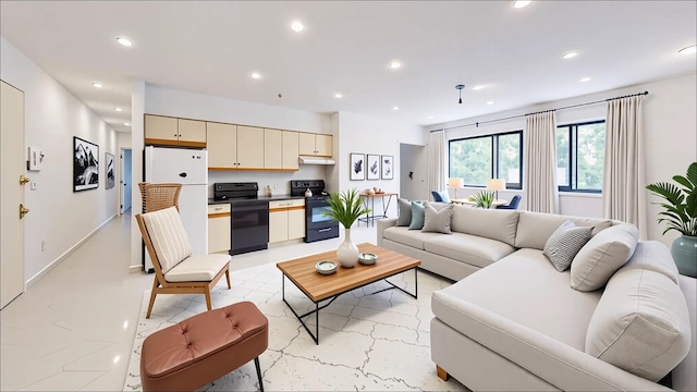7252 Metropolitan Ave Unit 2B, Middle Village, NY 11379 - living area with recessed lighting