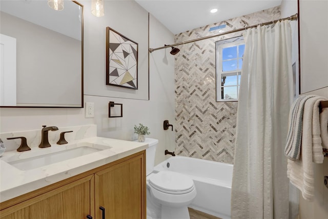 2614 Milburn Ave, Baldwin, NY 11510 - bathroom with vanity, toilet, and shower / tub combo with curtain