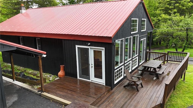 240 Cooks Brook Rd, Roscoe, NY 12776 - view of wooden deck