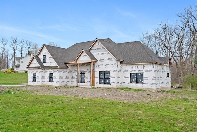 200 Hill Ave, Montgomery, NY 12549 - property under construction with a front yard and roof with shingles