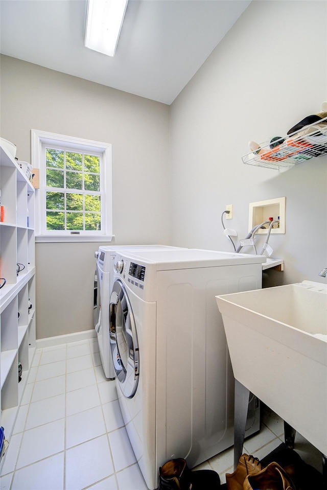2 Marion Way, Lagrangeville, NY 12540 - washroom with washer and dryer and light tile patterned floors