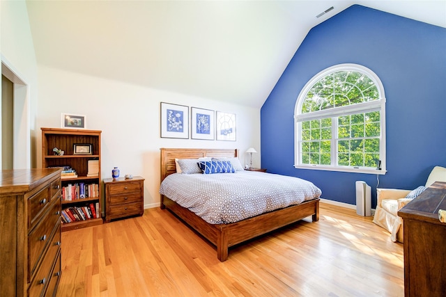 2 Marion Way, Lagrangeville, NY 12540 - bedroom with light wood-type flooring and lofted ceiling