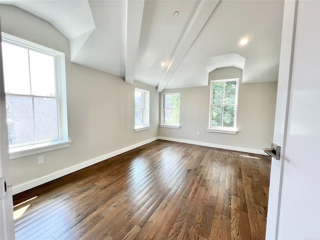 56-75 136th St Unit 3B, Flushing, NY 11354 - spare room with dark wood-style floors and baseboards
