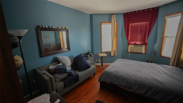 5214 92nd St, Elmhurst, NY 11373 - bedroom featuring wood finished floors and cooling unit