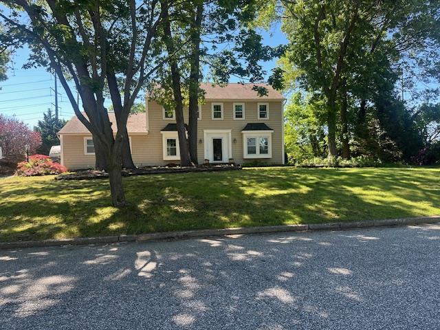 44 Vineyard Way, Mount Sinai, NY 11766 - colonial home featuring a front yard