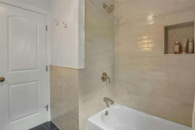 100 Castle Rd, Chappaqua, NY 10514 - full bath with  shower combination and tile walls